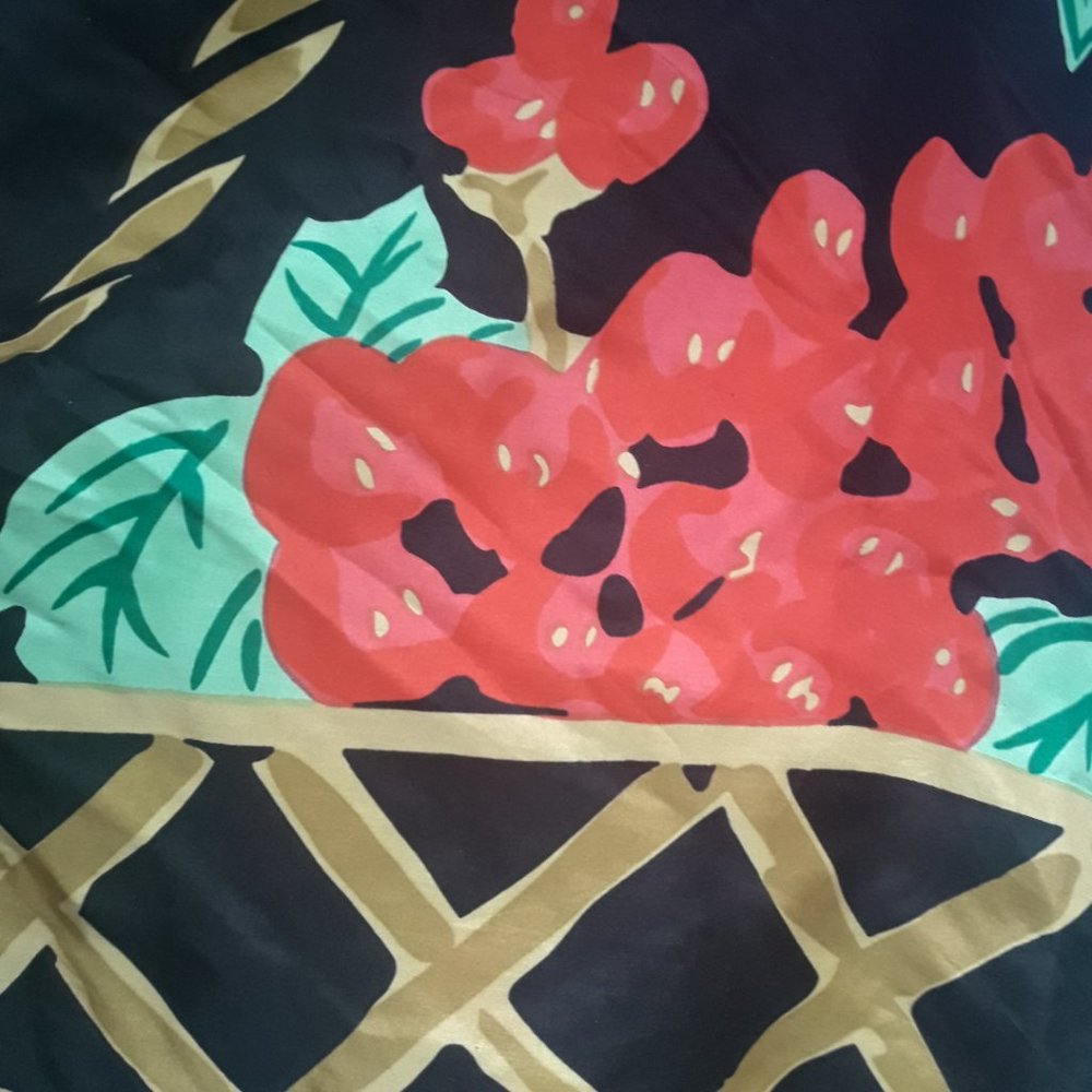 Silk Scarf Vintage Large Square Giorgio Beverly HillsColorful - Picture 6 of 10